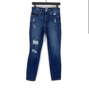 GOOD AMERICAN Good Legs Crop Skinny Jeans Blue Denim 8/29